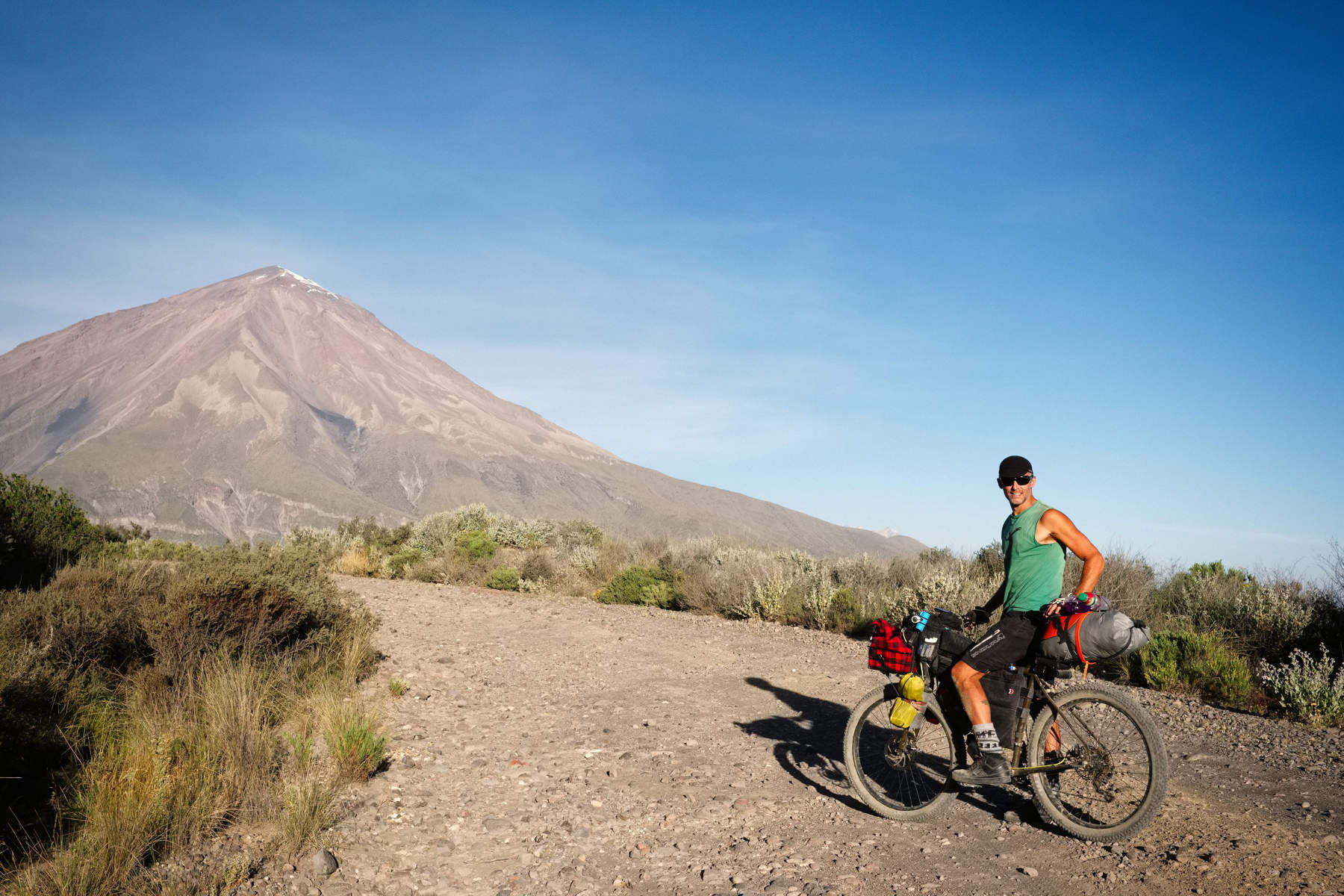 on the road in Peru